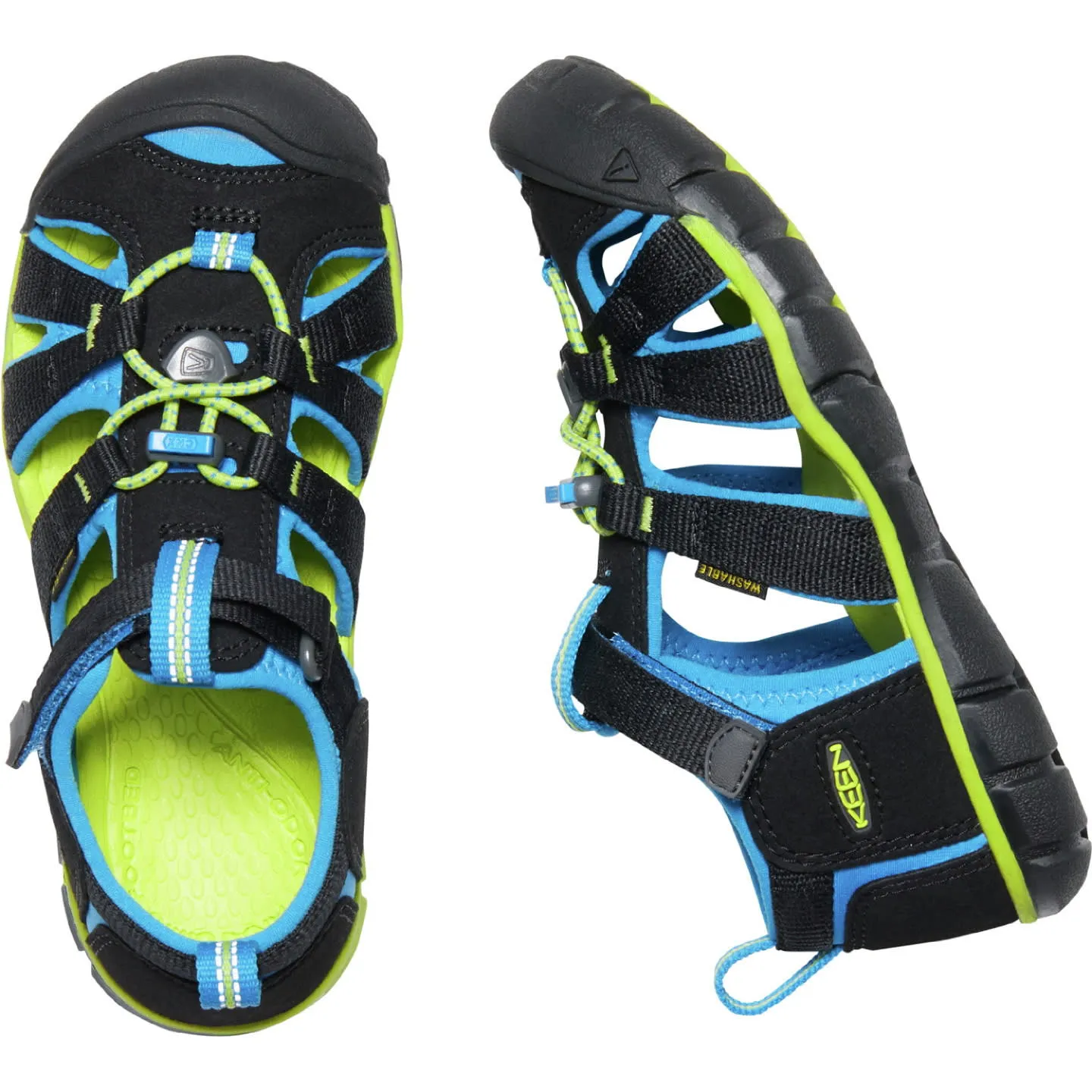 Keen Kids&#x27; Seacamp II CNX Black/Brilliant Blue | Buy Keen Kids&#x27; Seacamp II CNX Black/Brilliant Blue here | Outnorth