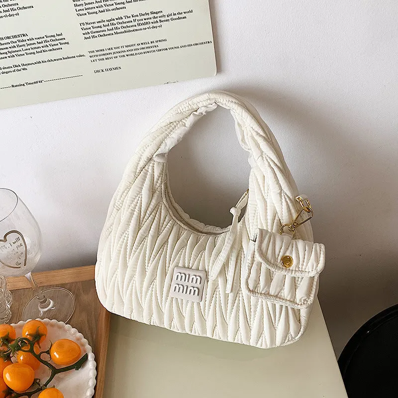 Korean All Ins Handbag Popular Single Shoulder Fold Underarm