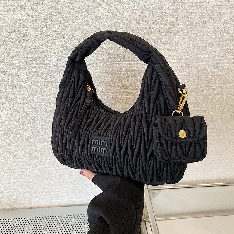 Korean All Ins Handbag Popular Single Shoulder Fold Underarm