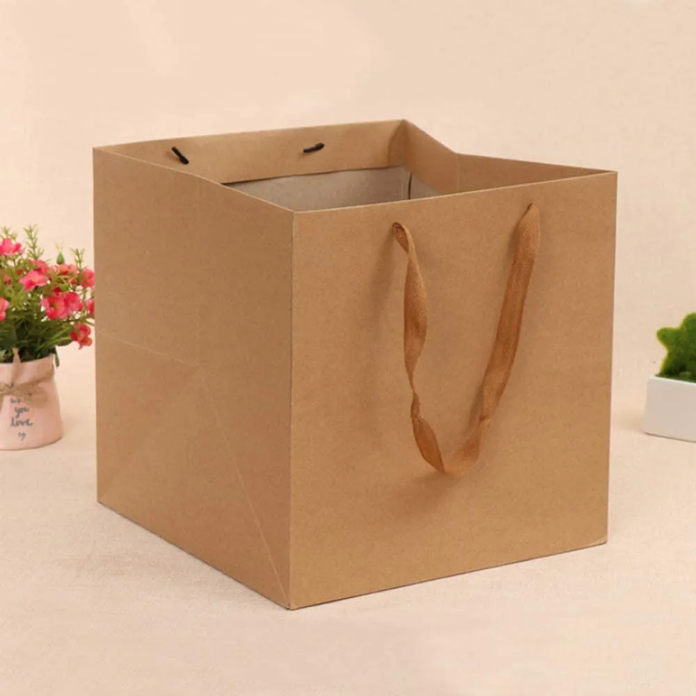 Kraft Paper Gift Box Bag 30x30x38cm