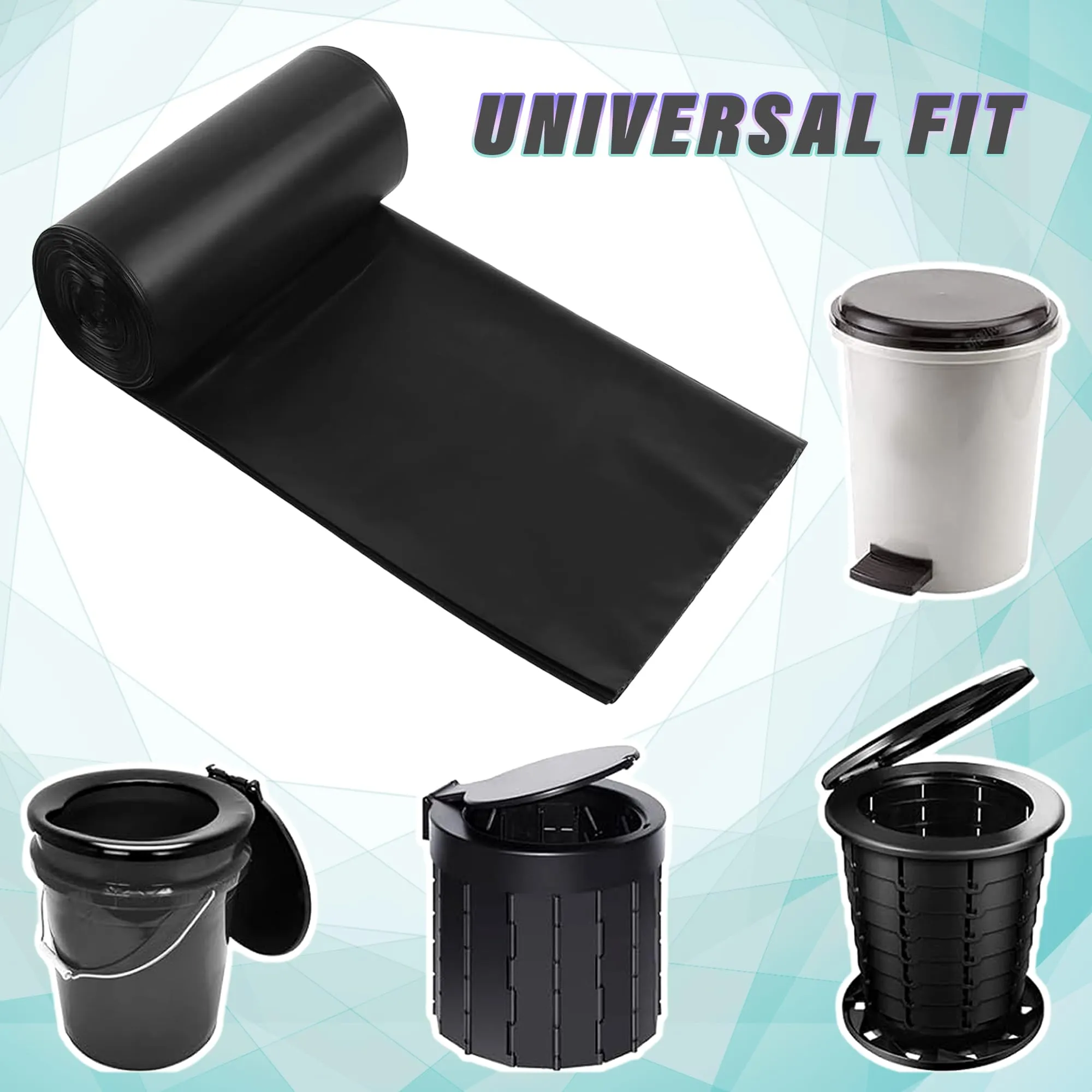 Kuber Industries (Small) Eco - Friendly Dustbin Bags - (90 Pcs) Leakproof | Odour Free | Strong Garbage Bags - For Trash And Waste - Dustbin Covers For Home And Office (19 x 17 Inches) (Black)