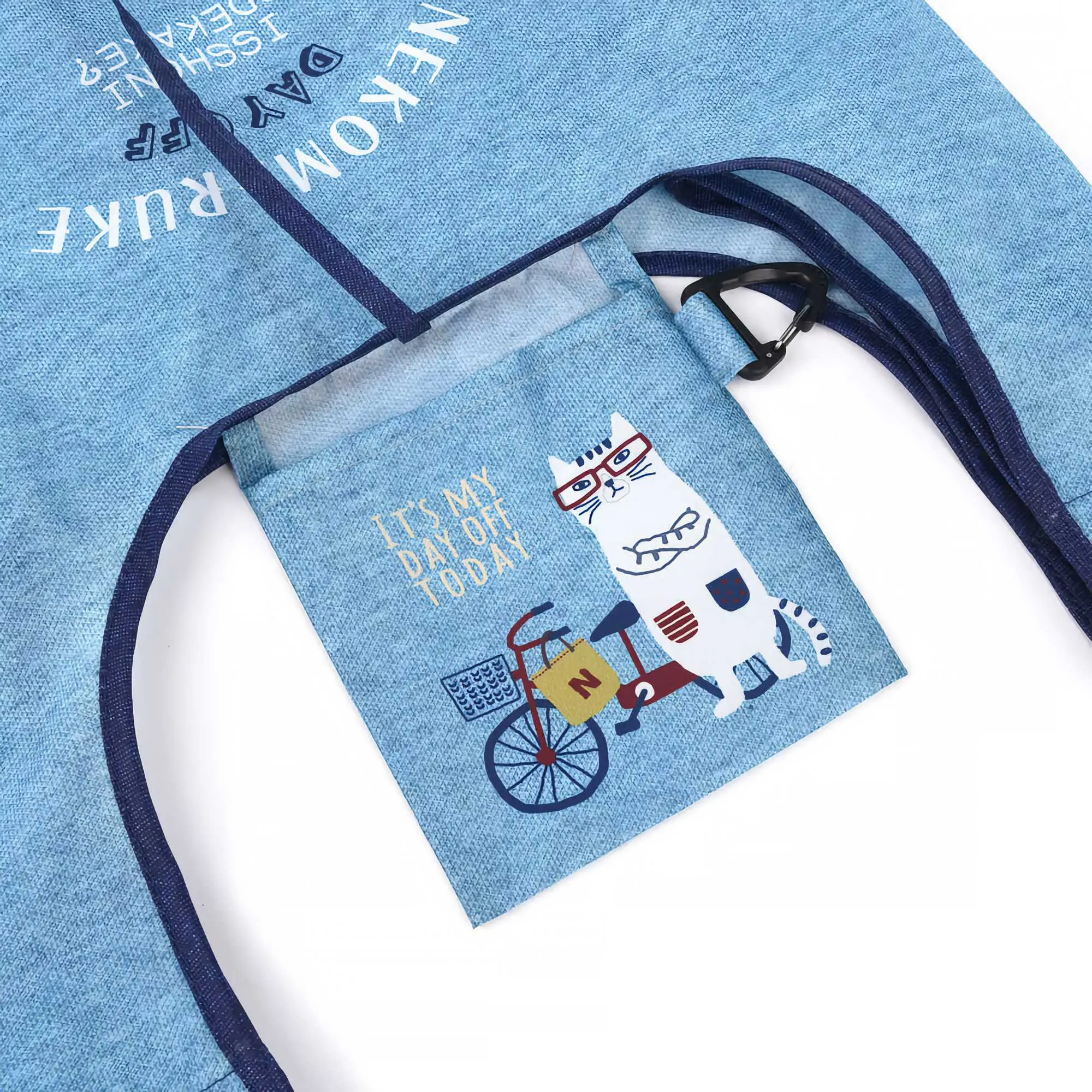 Kusuguru Nekomaruke It's My Day Off Today eco-bag