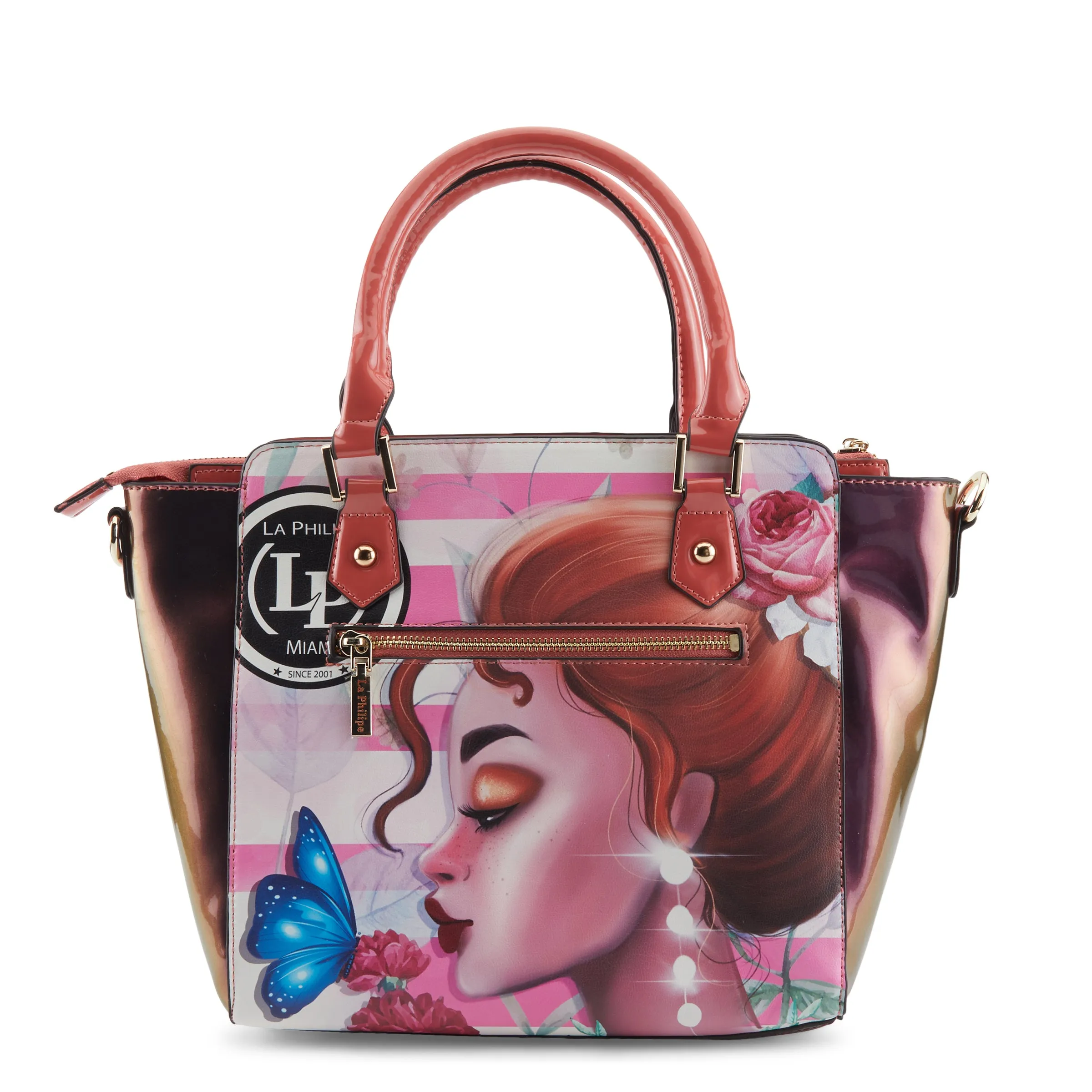 LA PHILIPE LP1022-14 PINK BEAUTY HANDBAG-SATCHEL