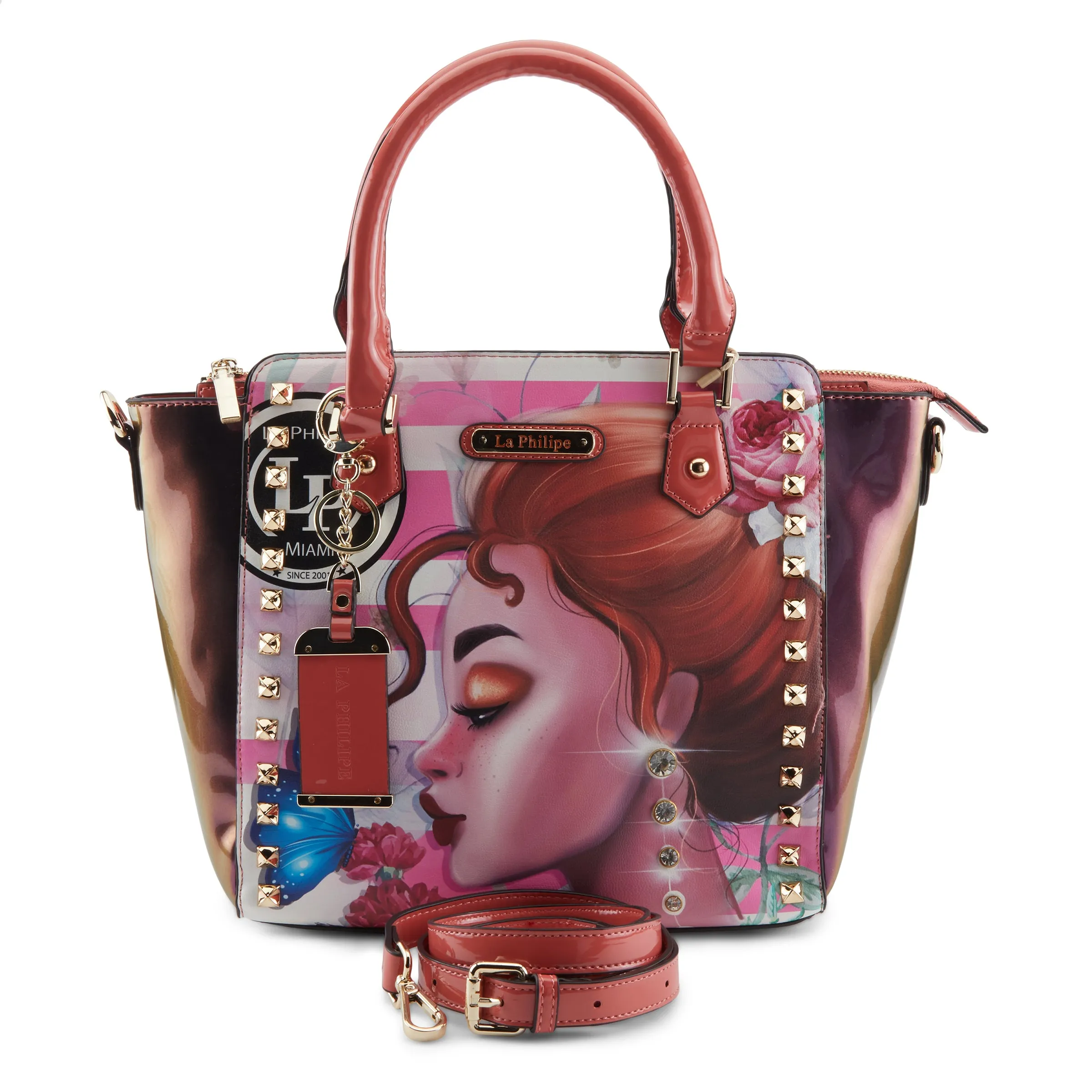 LA PHILIPE LP1022-14 PINK BEAUTY HANDBAG-SATCHEL