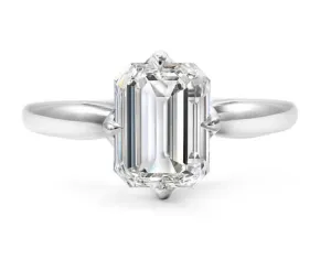 Lab-Grown Emerald-Cut Diamond Solitaire