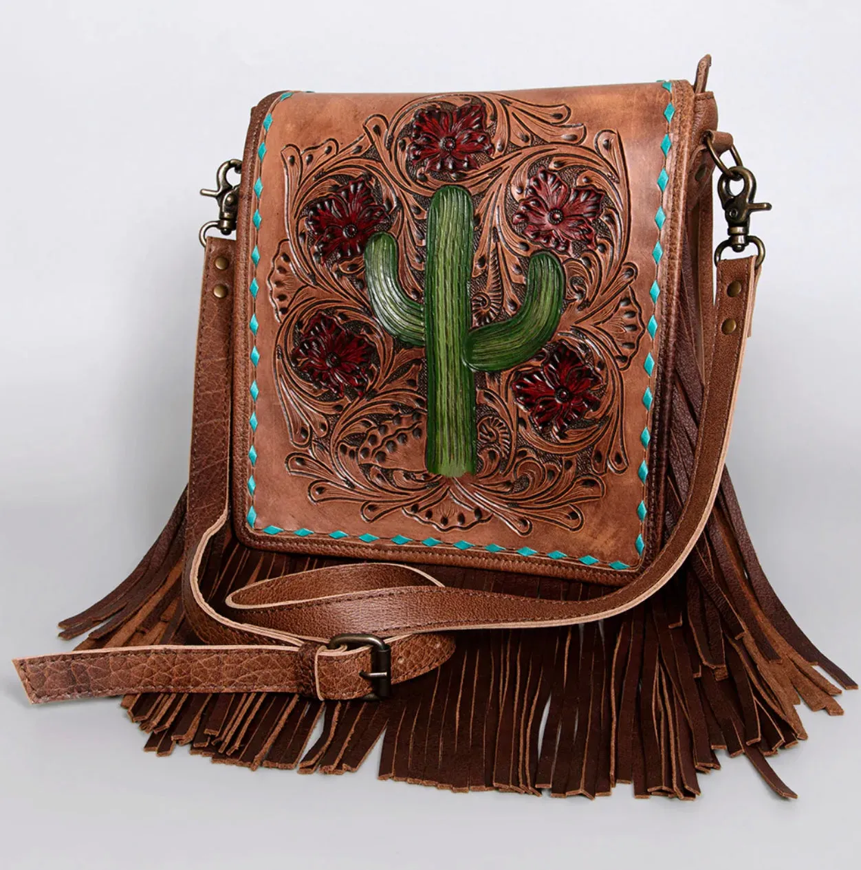 Laredo Leather Cactus Bag