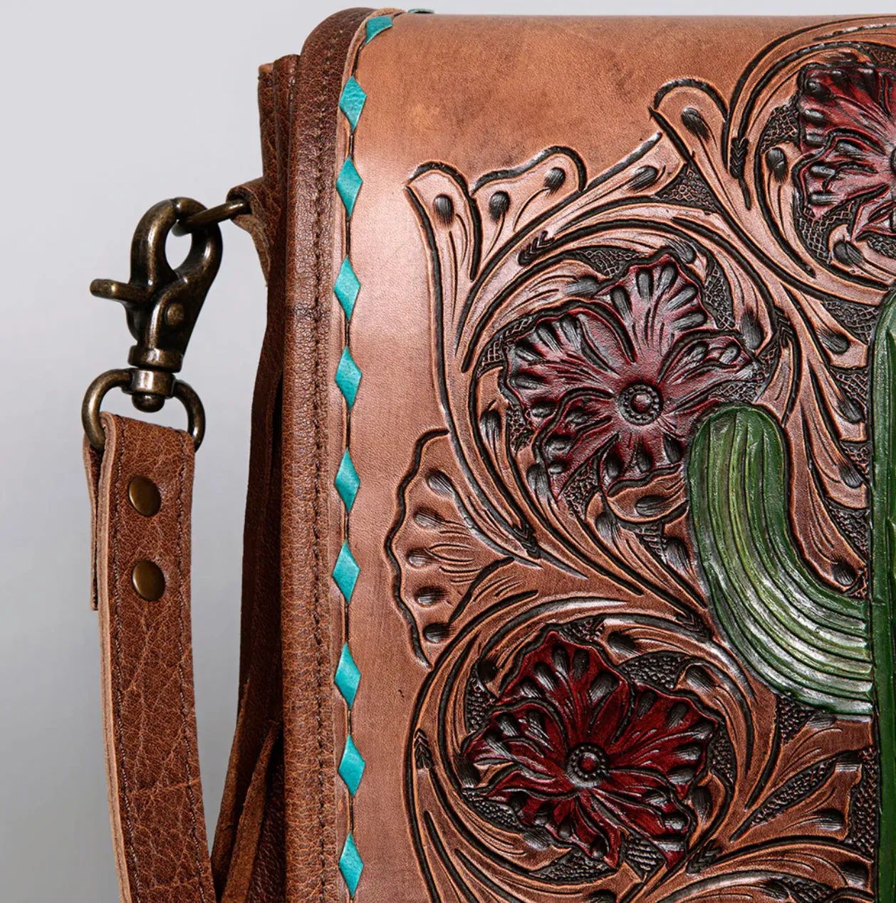 Laredo Leather Cactus Bag