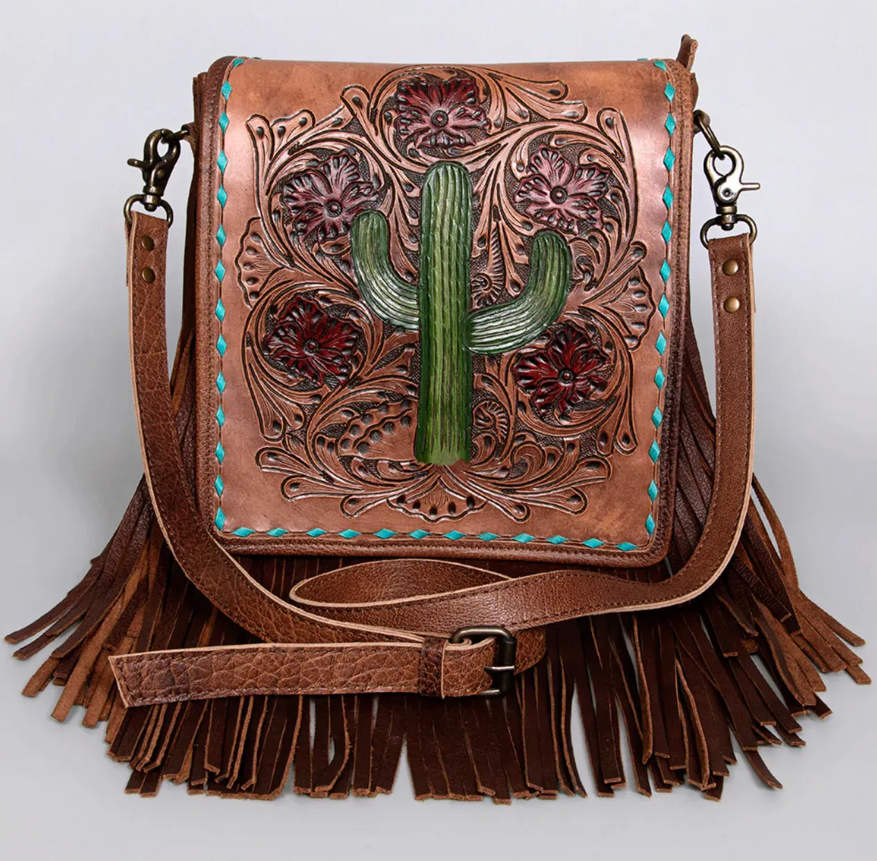 Laredo Leather Cactus Bag