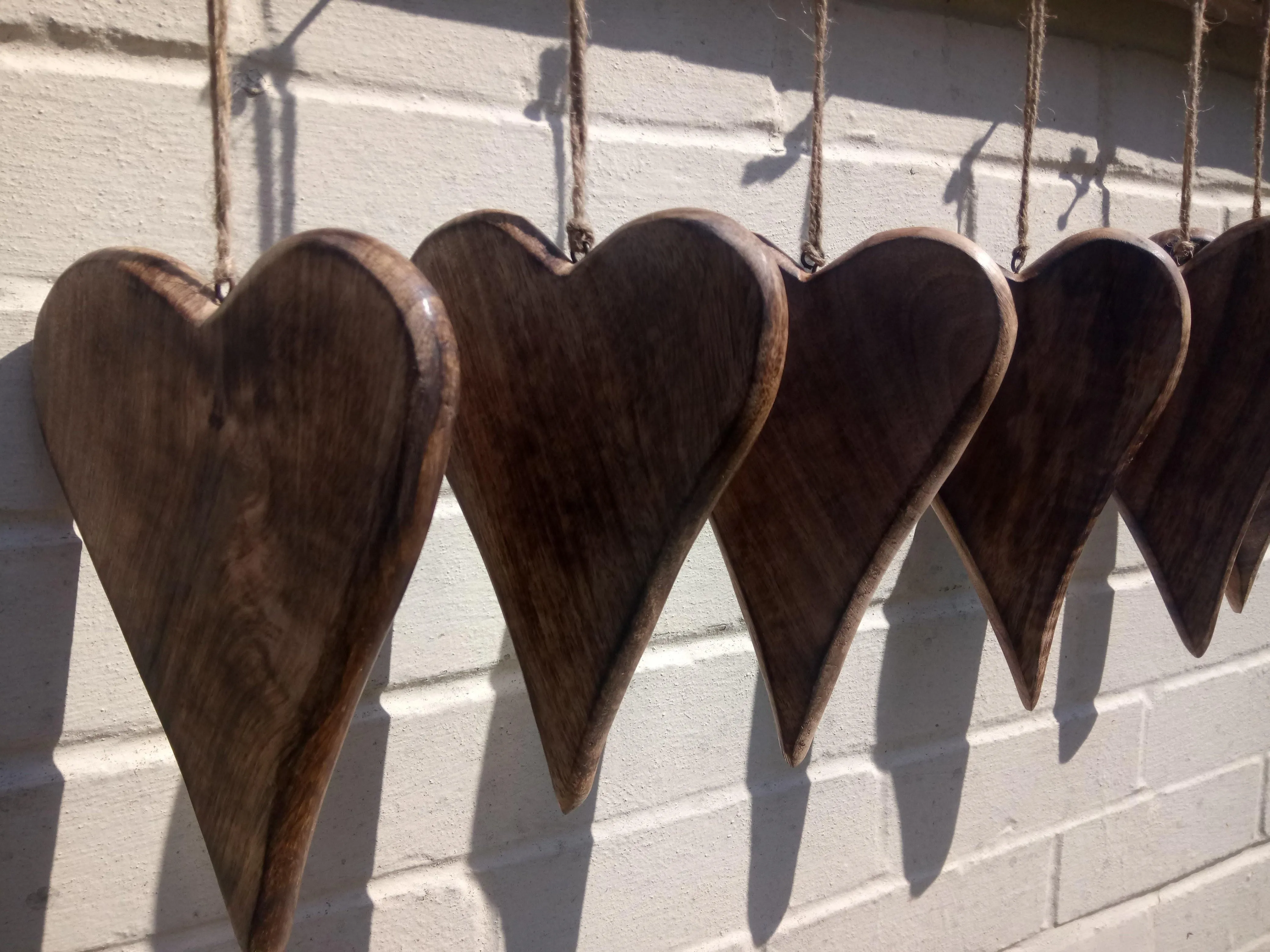 Large Solid Wood Love Heart