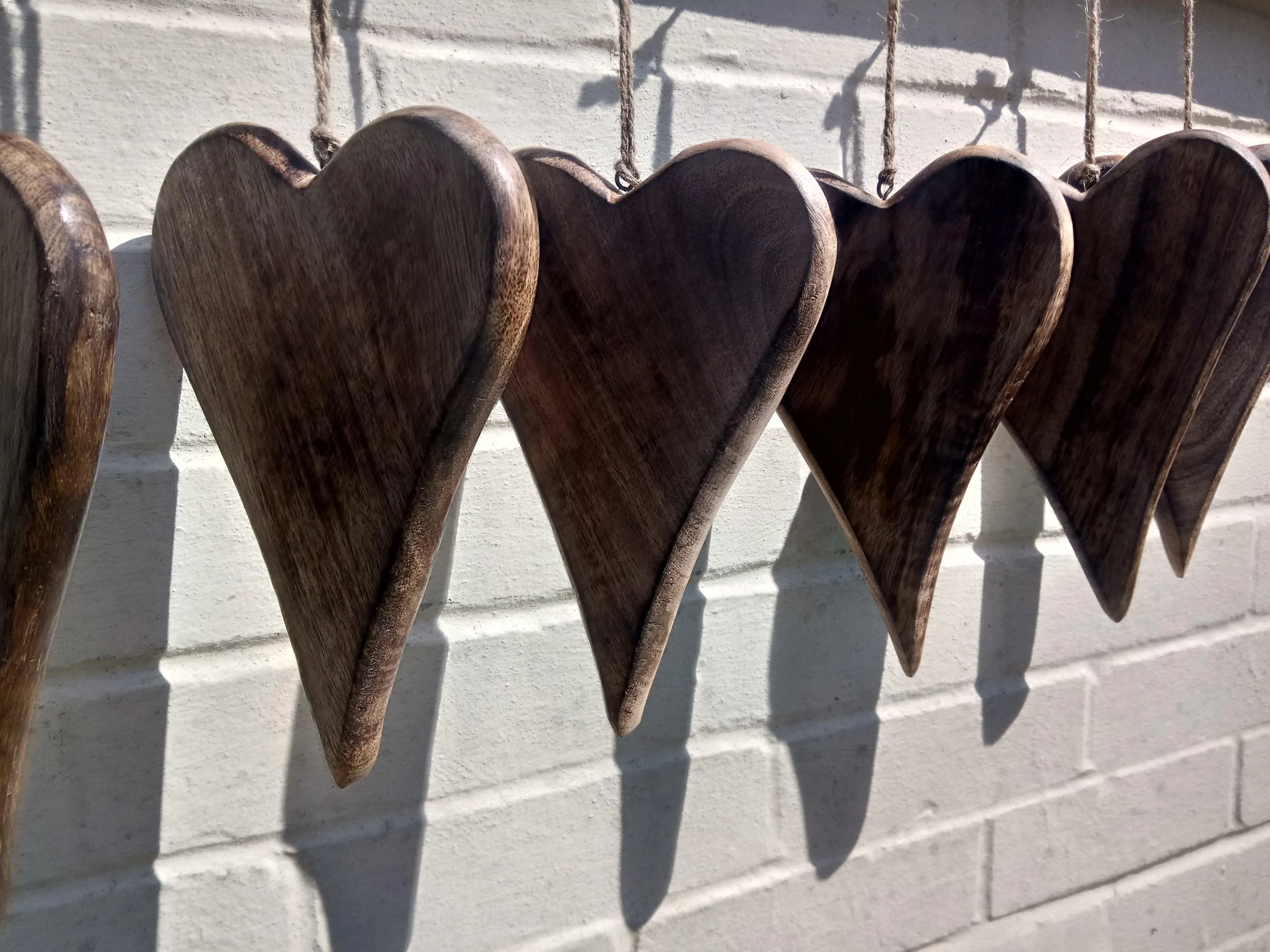Large Solid Wood Love Heart