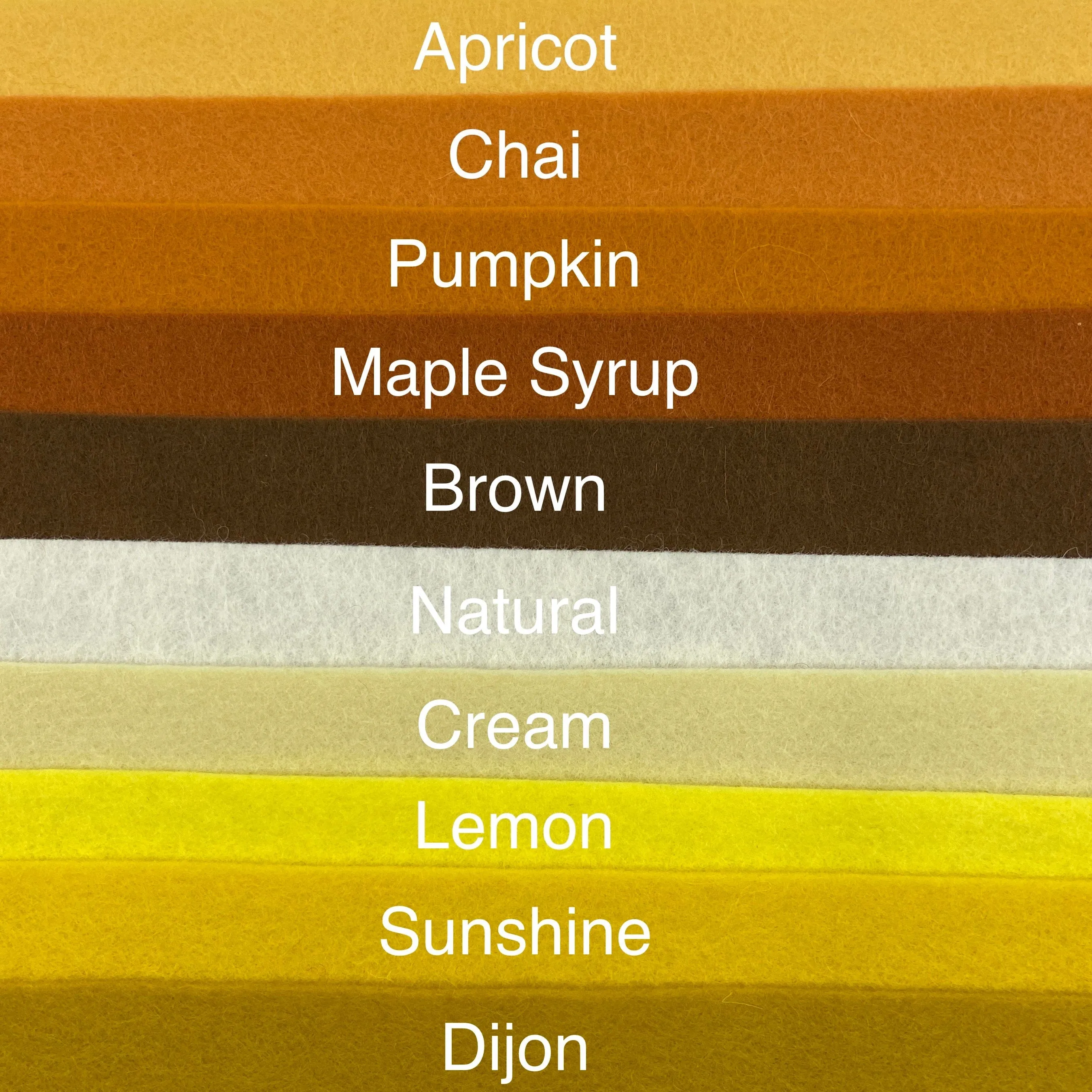 Large Wool Felt Roll - Honey