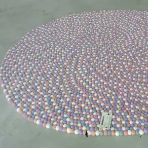 Lavender Lane Felt Ball Rug