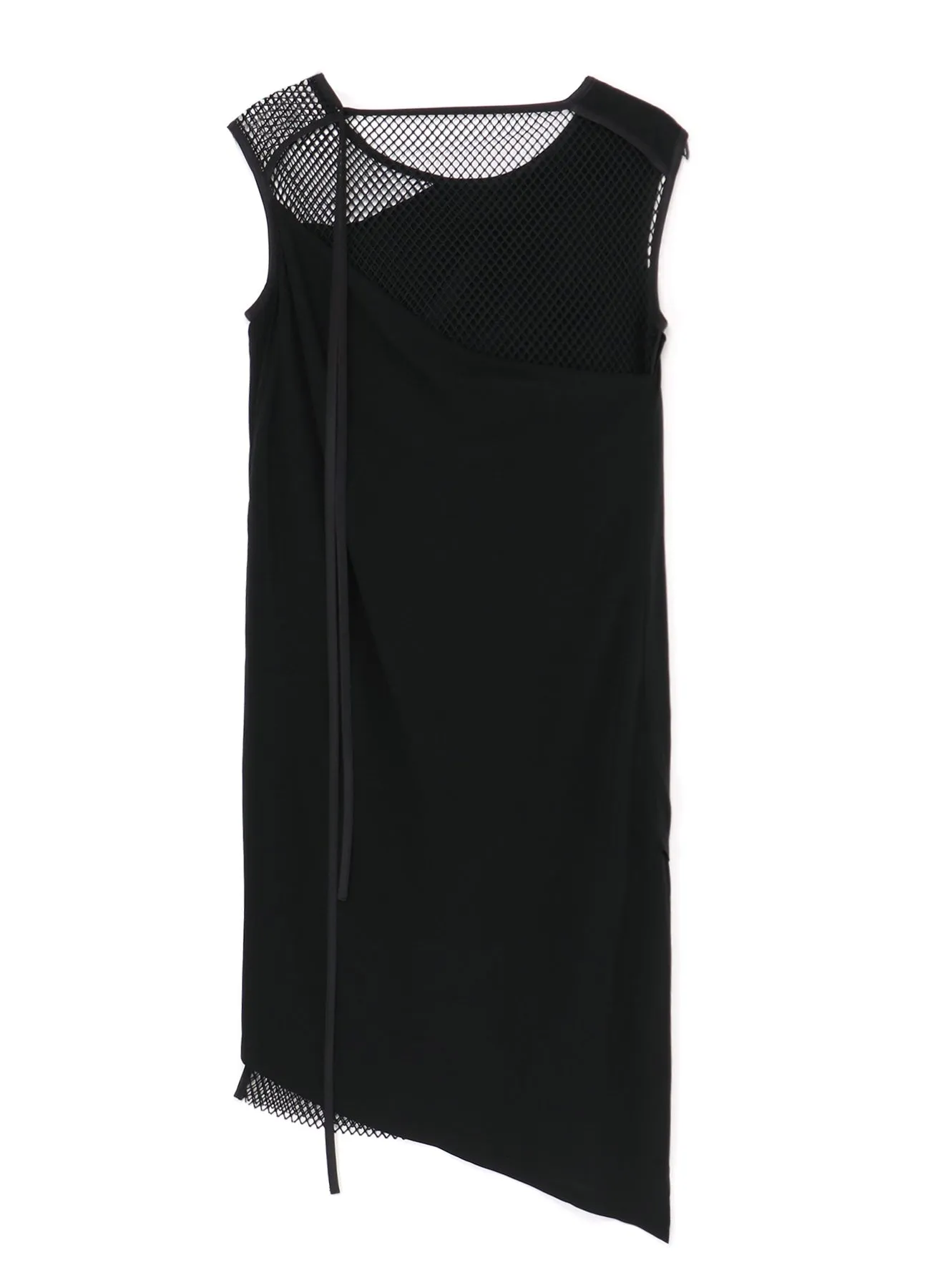 LAWN   MESH SLEEVELESS LAYERED DRESS
