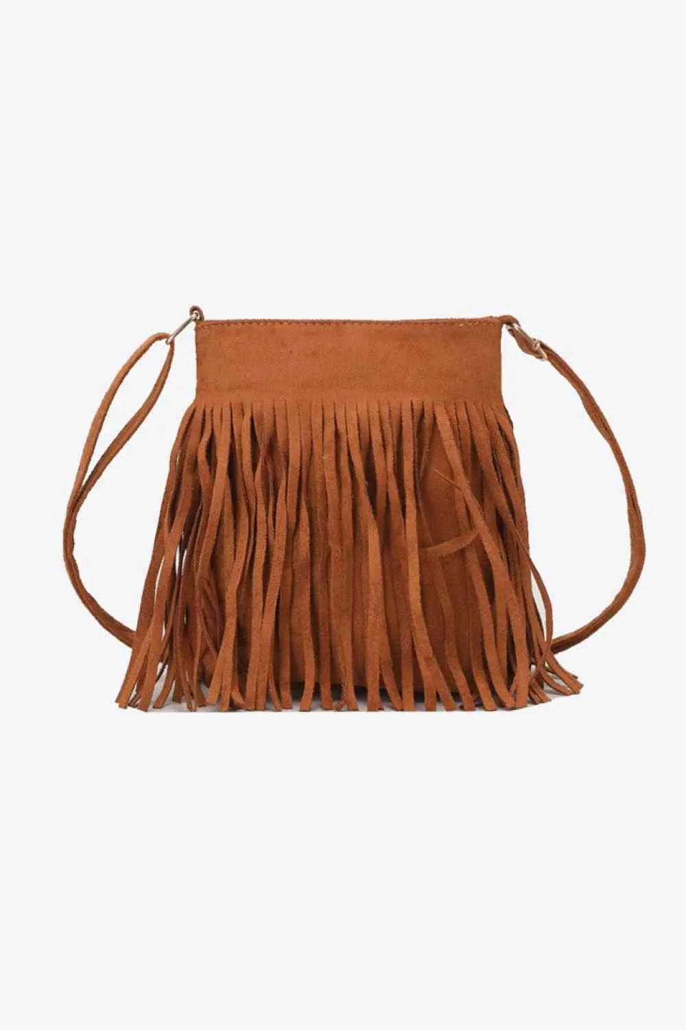 Leopard Crossbody Shoulder Boho Bag with Fringe