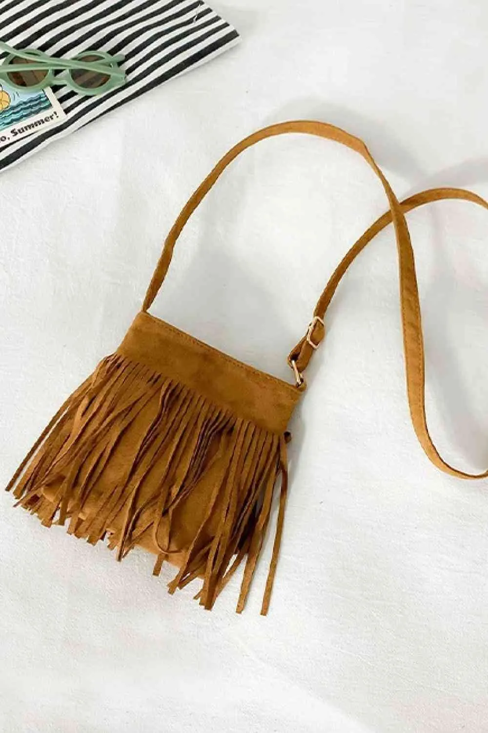 Leopard Crossbody Shoulder Boho Bag with Fringe