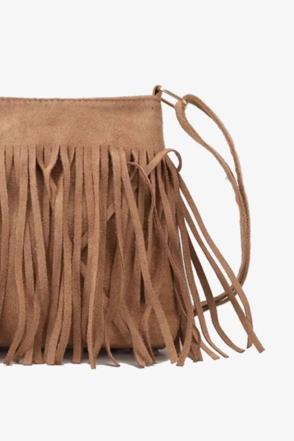 Leopard Crossbody Shoulder Boho Bag with Fringe
