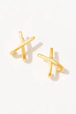 Liora X Gold Stud Earrings