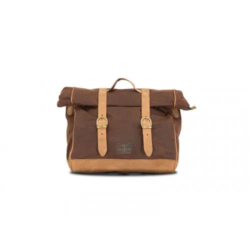 Longride Waxed Canvas Multifit Saddlebag Brown - 18 Liters