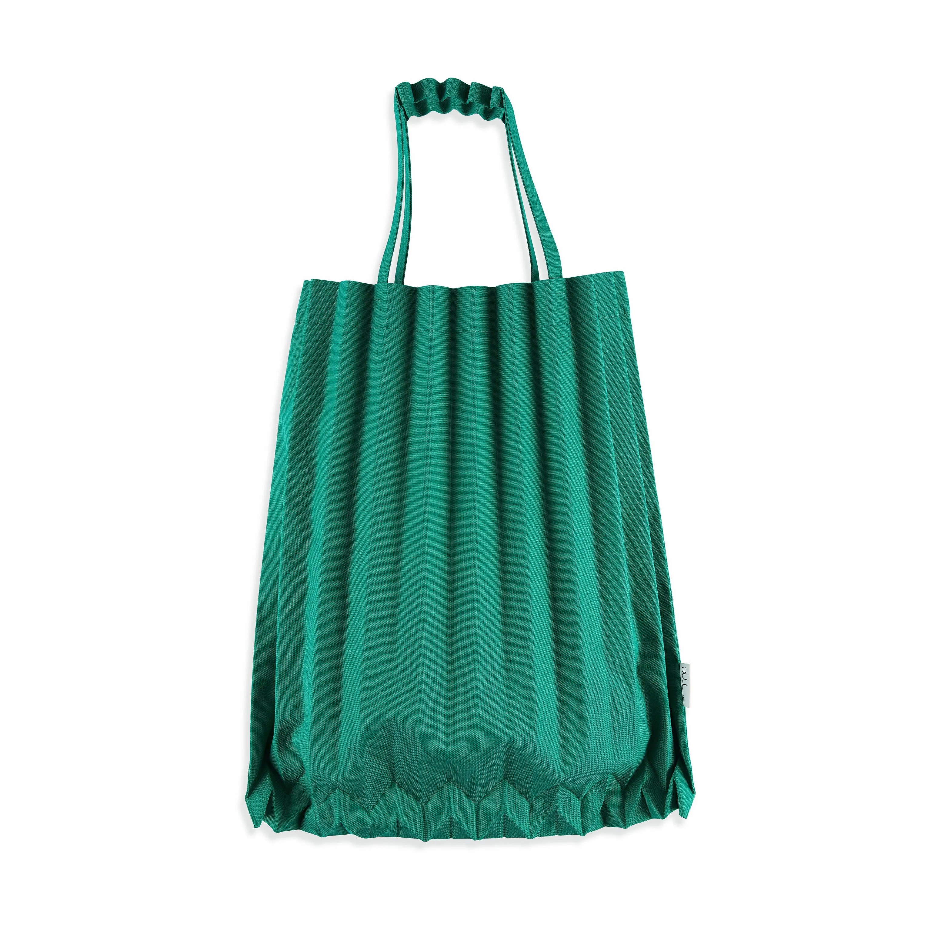 me ISSEY MIYAKE Recycled Polyester Trunk Pleats Bag - Turquoise/ Green