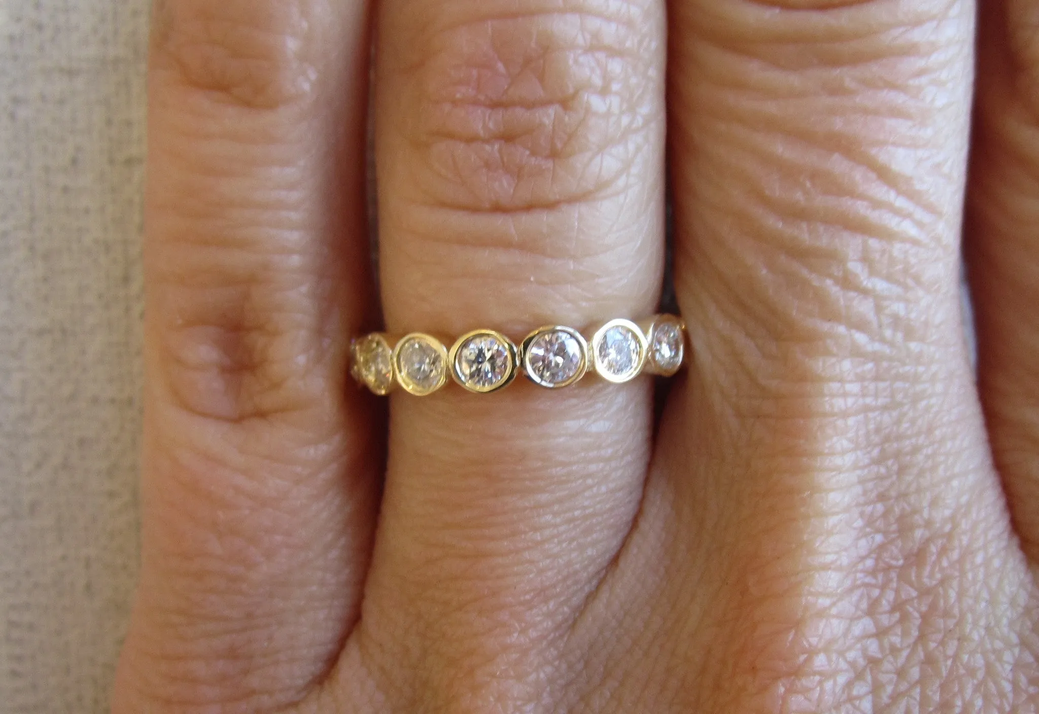 Medium Bezel Diamond Eternity Band