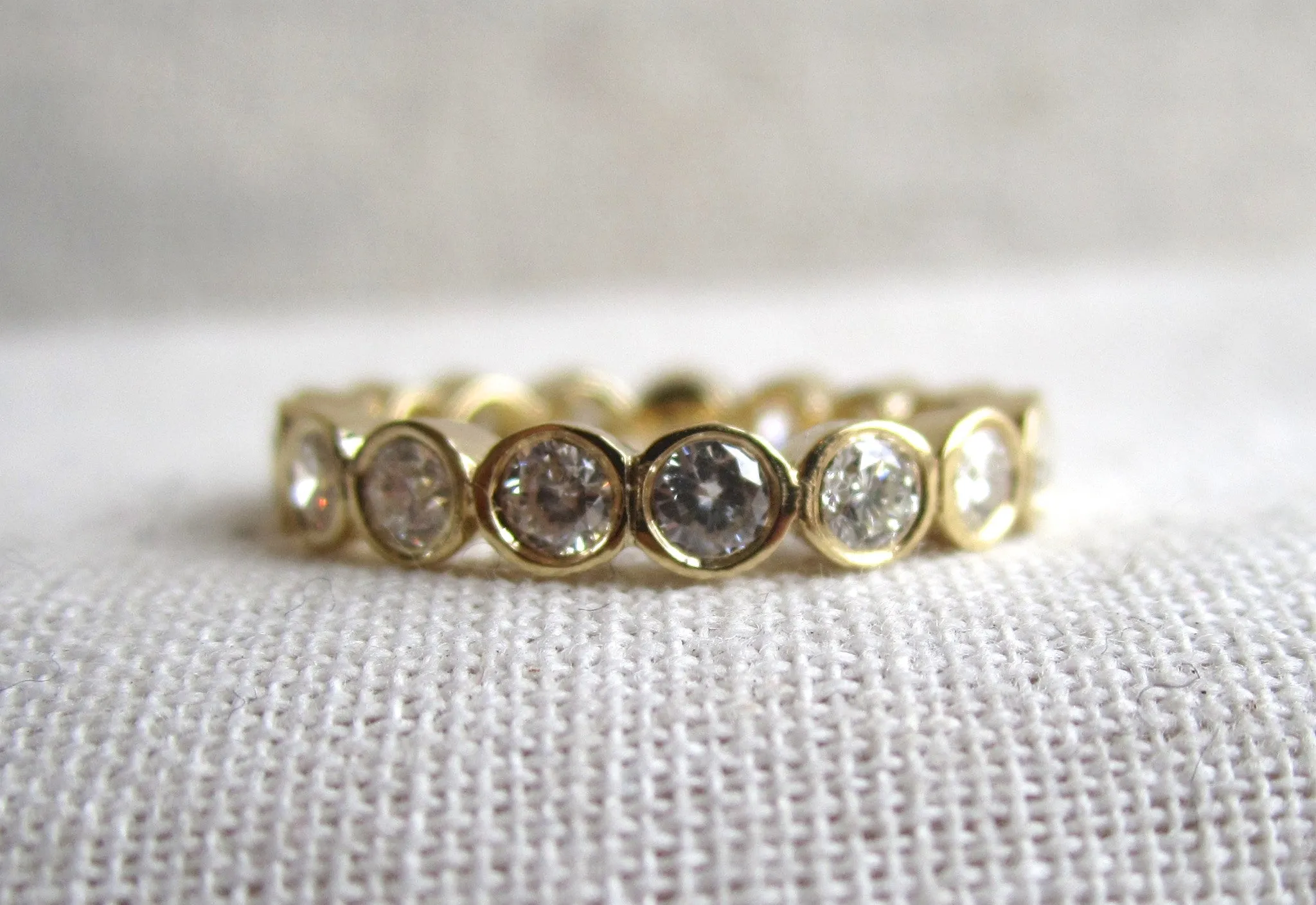 Medium Bezel Diamond Eternity Band