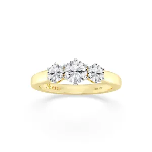 Meera Brilliant Ring with 1.00ct of Laboratory Grown Diamonds in 18ct Yellow Gold