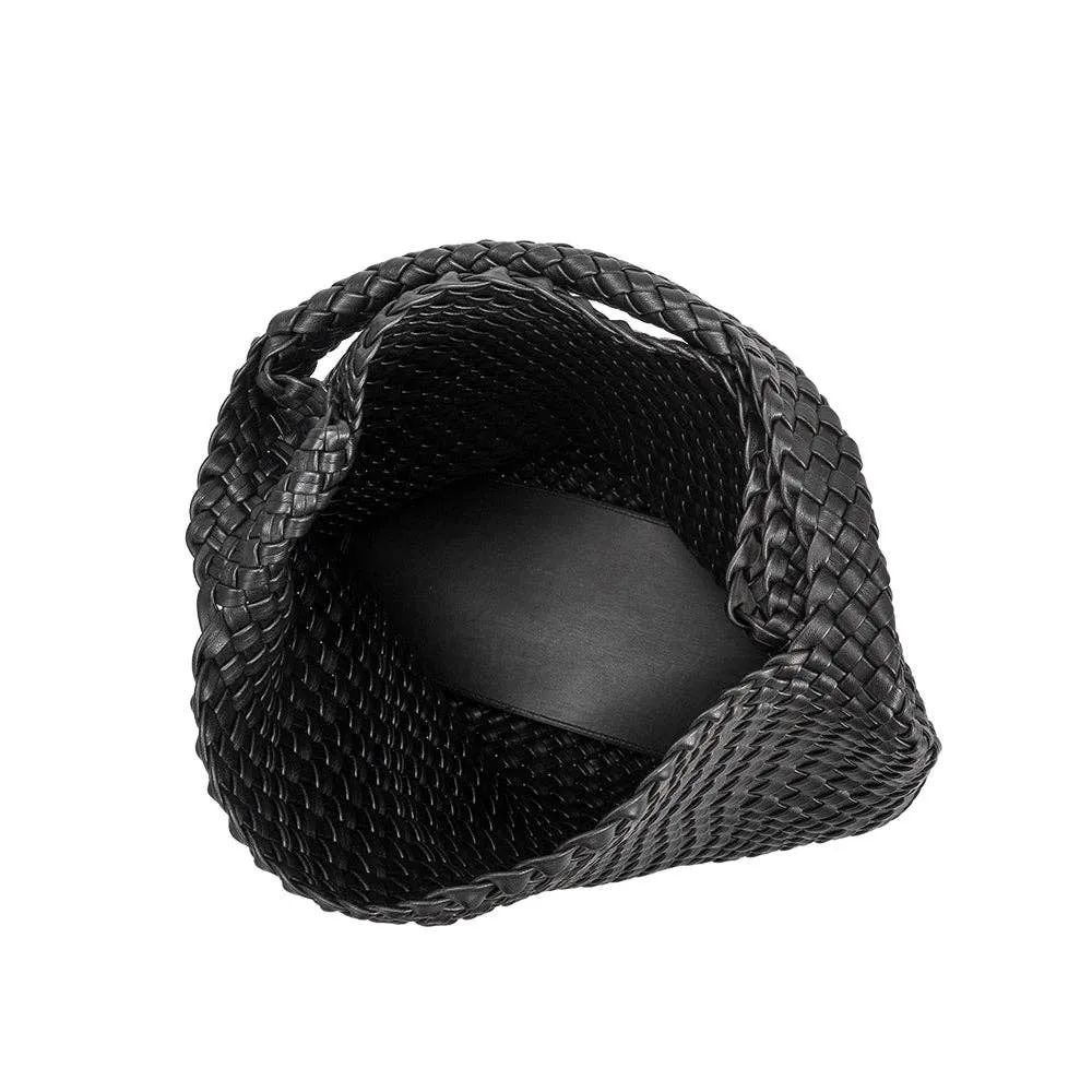 Melie Bianco - Johanna Black Recycled Vegan Shoulder Bag - Fast shipping