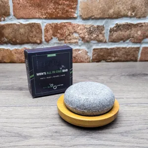 Men's All In One Shampoo & Body Bar 80g - Vetiver