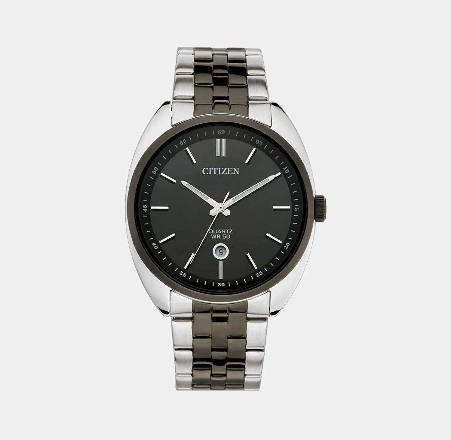Men's Black Dial Analog Stainless Steel Watch BI5098-58E
