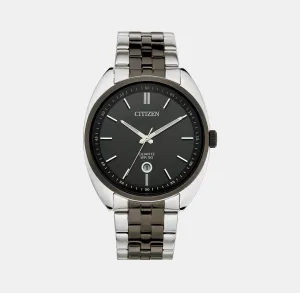 Men's Black Dial Analog Stainless Steel Watch BI5098-58E