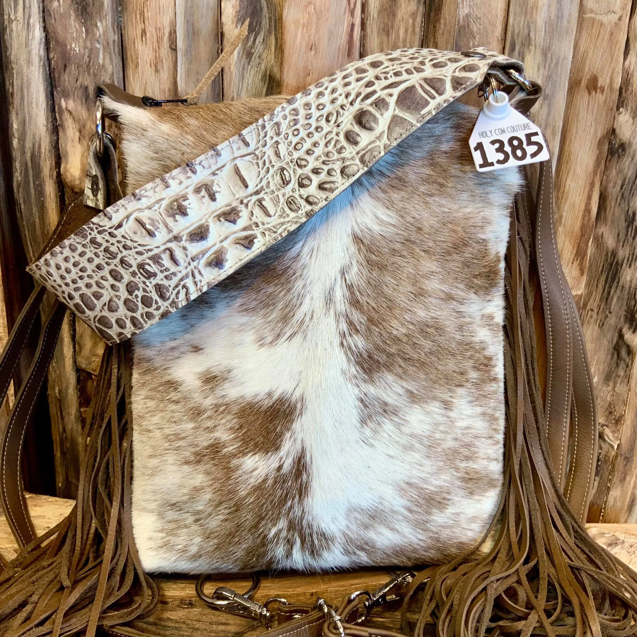 Mini Bagpack UNIQUE HIDE long fringe #1385
