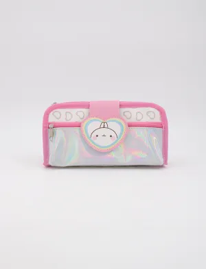 Molang Rainbow Heart Pencil Case