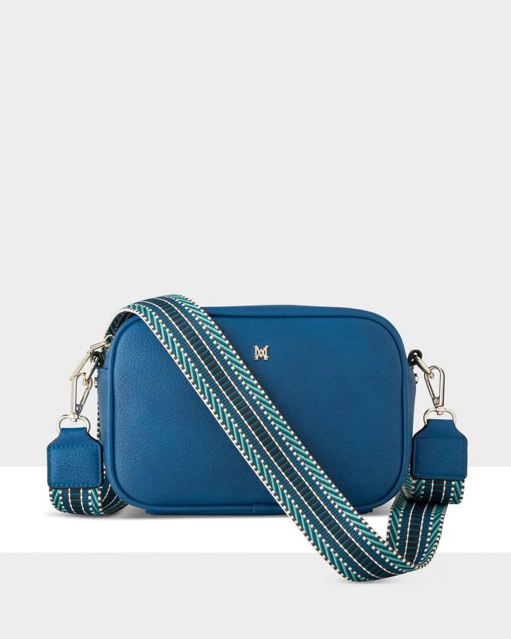 Monica "Wear it 3 Ways" Giftbox - Chevron Stripe, Monogram & Matching Bag Strap