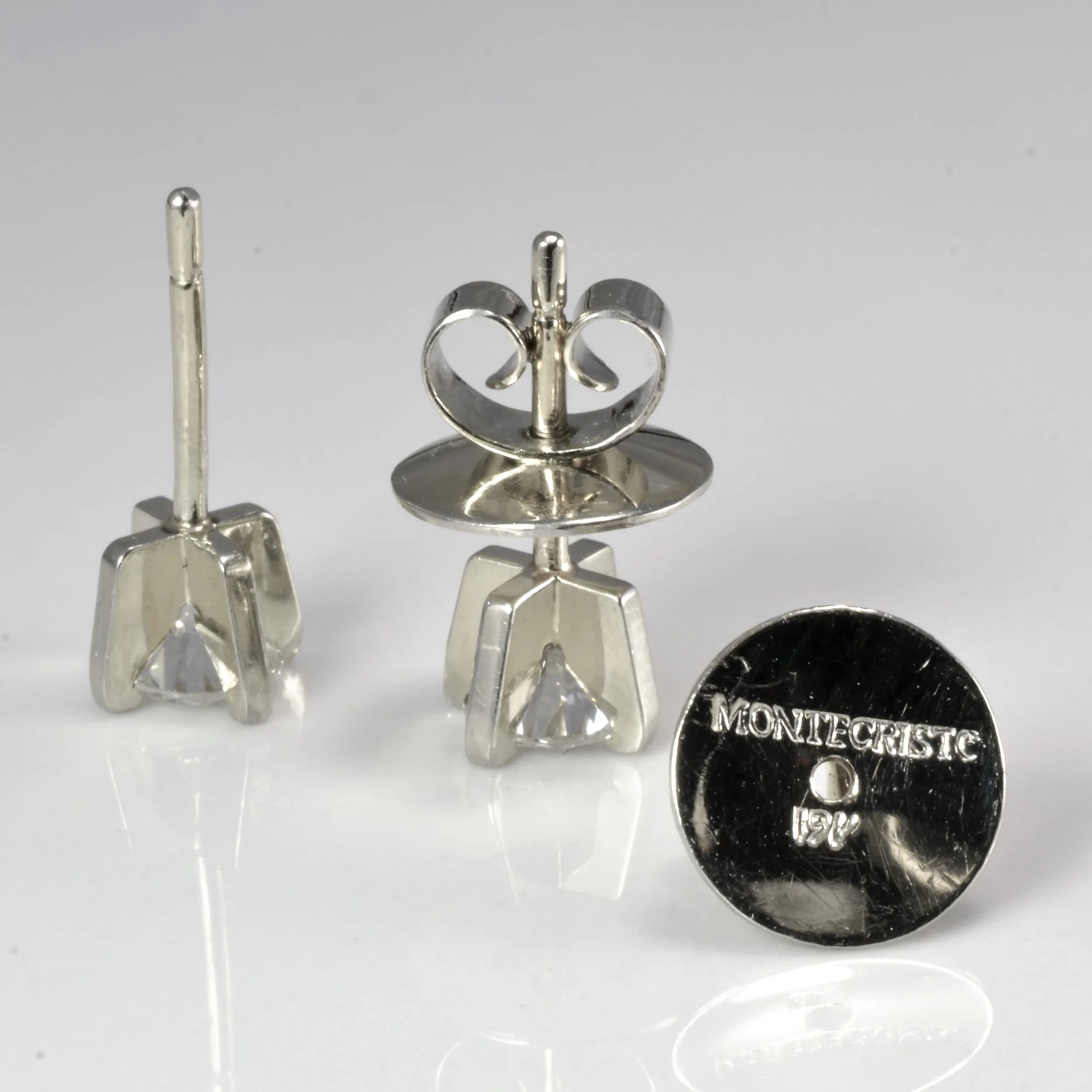 'Montecristo' Solitaire Diamond Stud Earrings | 1.07 ctw |