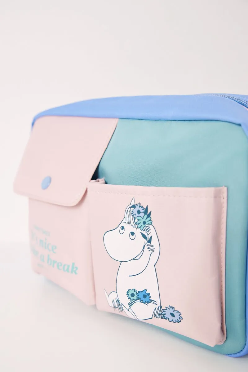 Moomin colour block medium toiletry bag