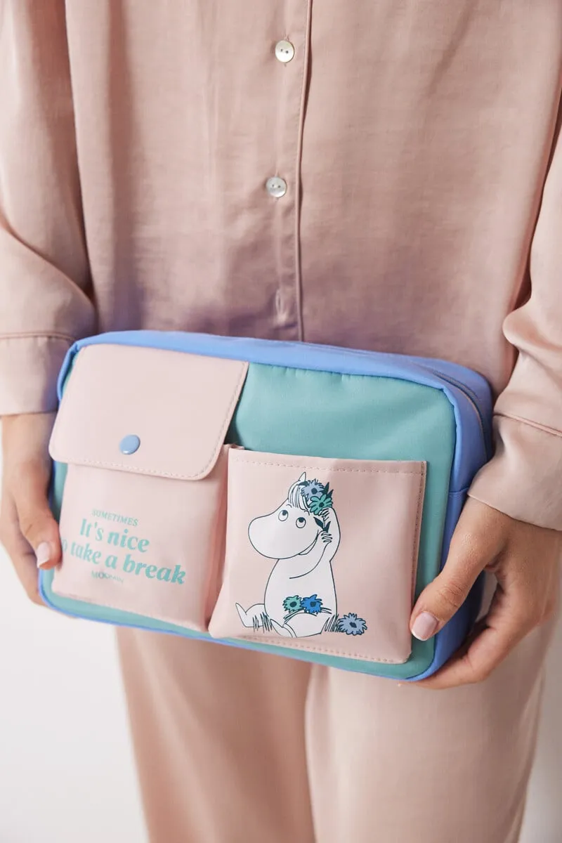 Moomin colour block medium toiletry bag