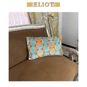 Morgan - Gorgeous  Colorful 21.5"X13"  Pillow Cover- Modern Pattern- Color: Valencia