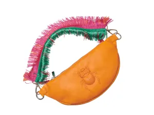 Multi Color Fringe Strap - poppy
