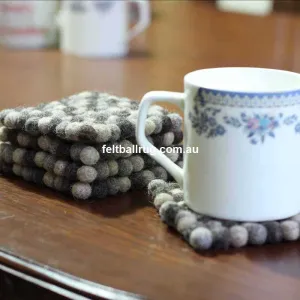 Natural Square Felt Ball Coaster