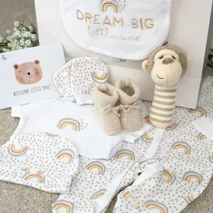 Neutral Baby Gifts Hamper, Dream Big Little One Monkey Madness