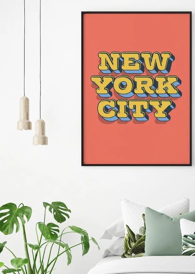 New York City Typography Print