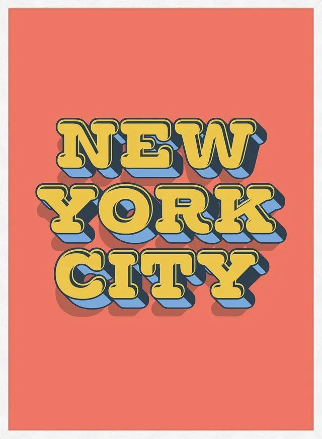 New York City Typography Print
