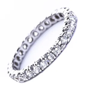 One Carat Round Brilliant Cut Diamond Wedding Band