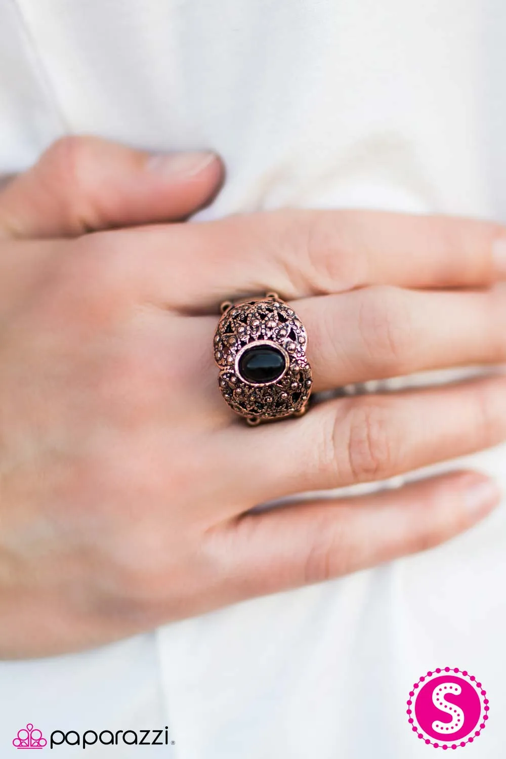 Open Door Jewelry - Color Burst - Copper Ring - Paparazzi Accessories