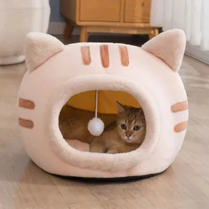 Orange Kitty Cat Purrfect Cave - Large