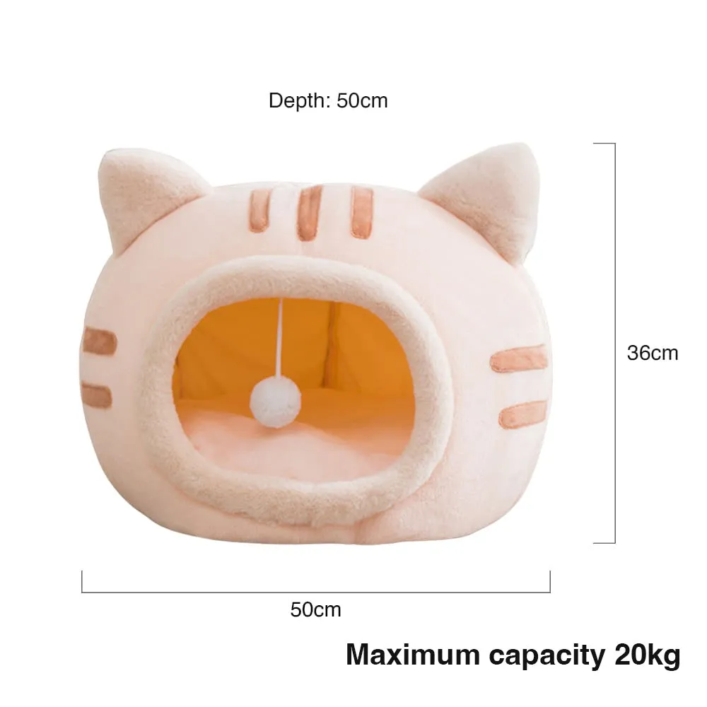 Orange Kitty Cat Purrfect Cave - Large