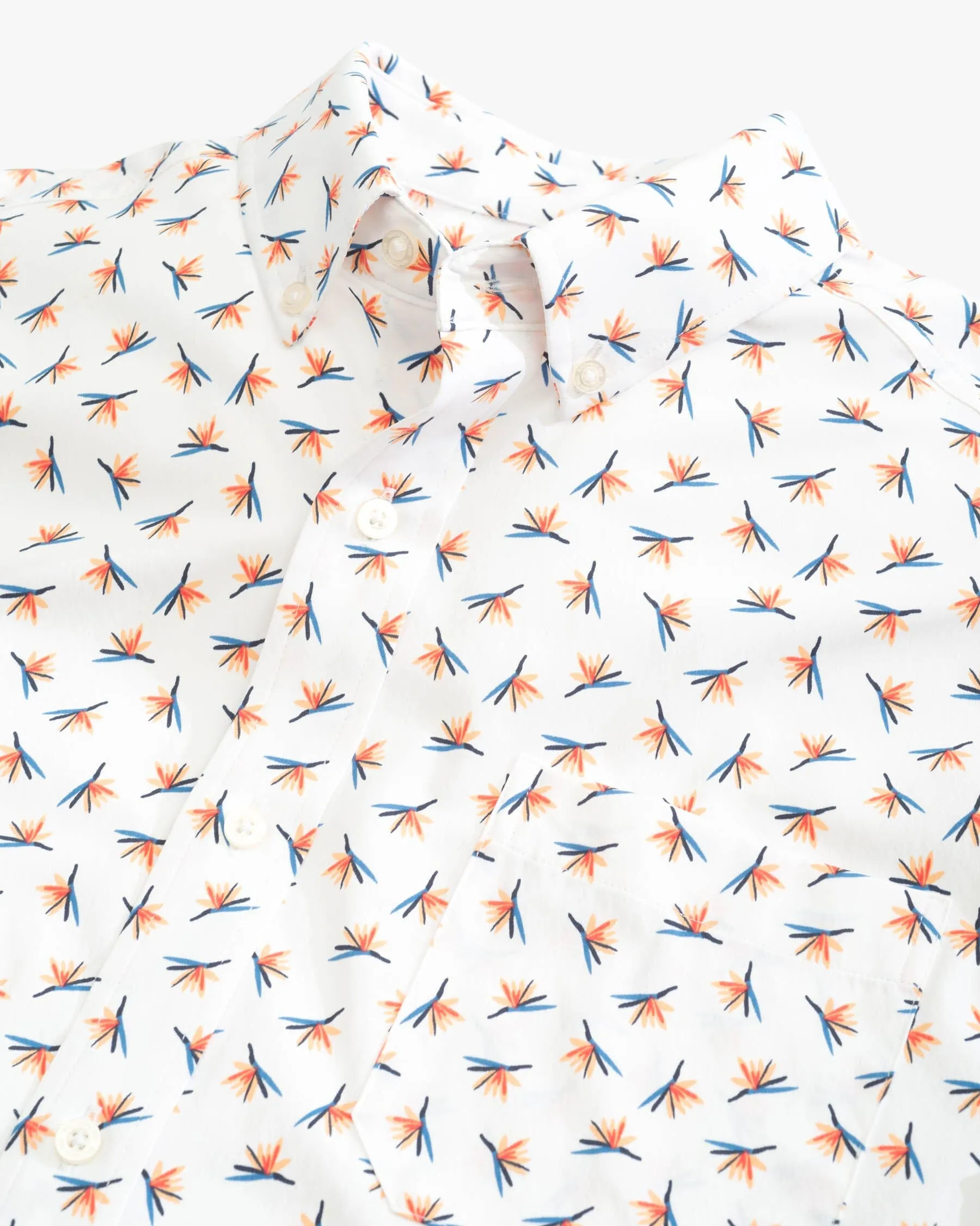 Paradise Park Printed Intercoastal Short Sleeve Button Down