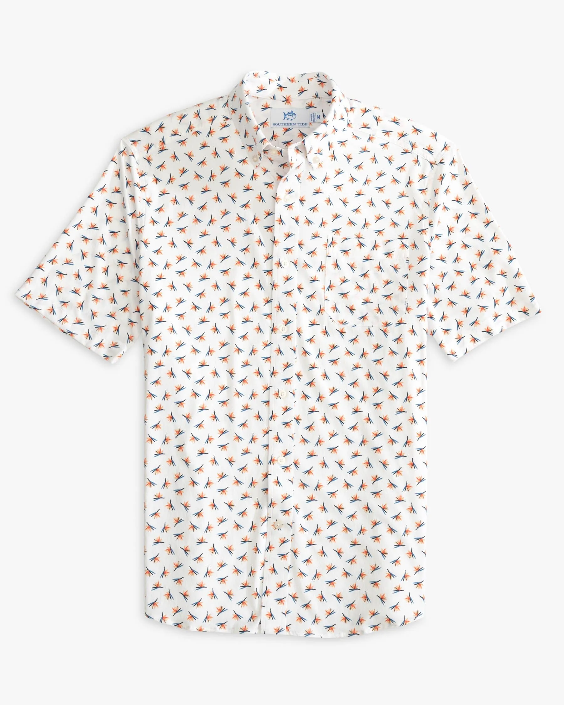 Paradise Park Printed Intercoastal Short Sleeve Button Down