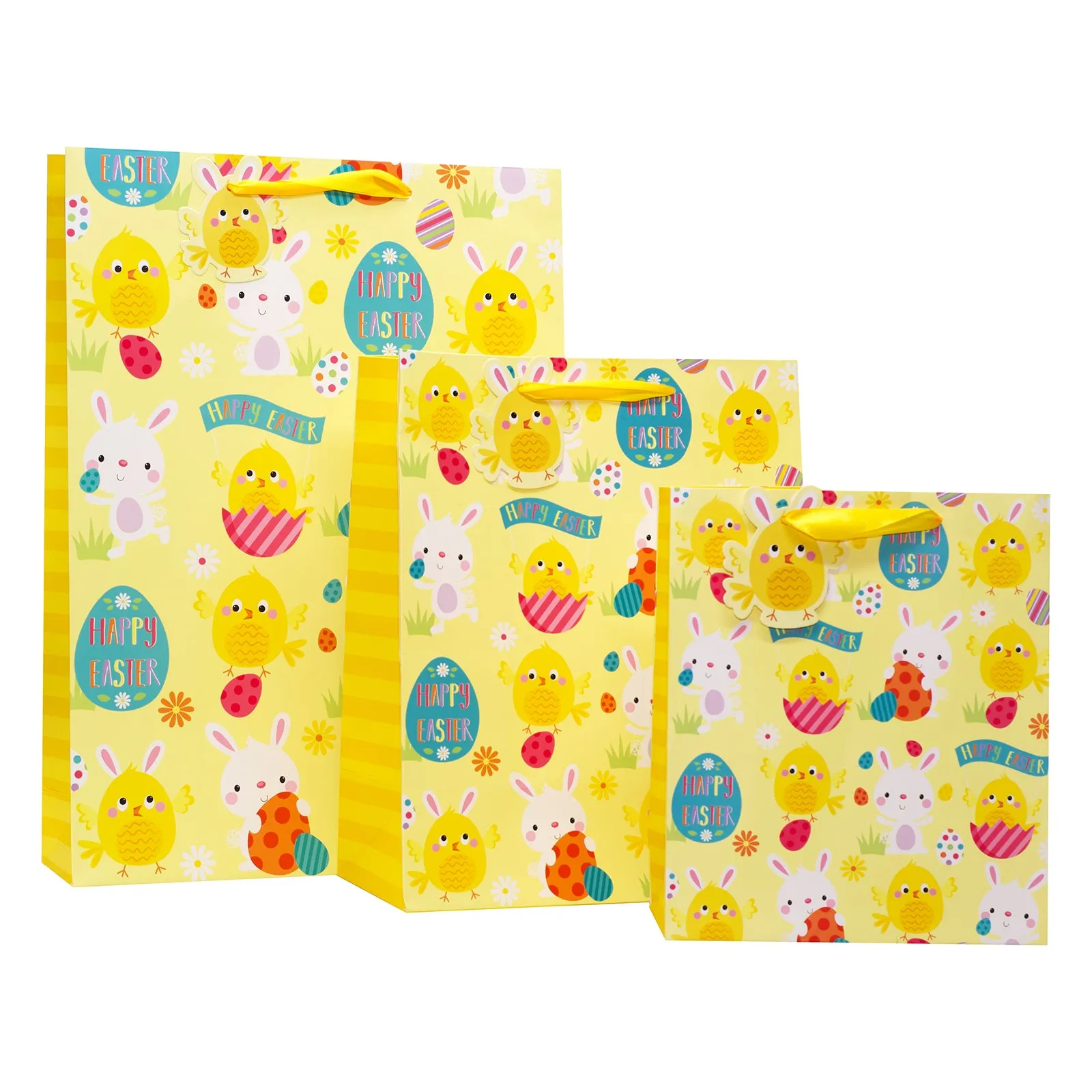 Partisan Happy Easter Chick & Bunny Gift Bag M/L/XL