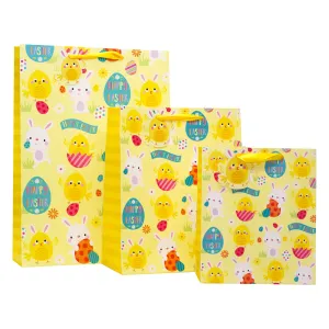 Partisan Happy Easter Chick & Bunny Gift Bag M/L/XL